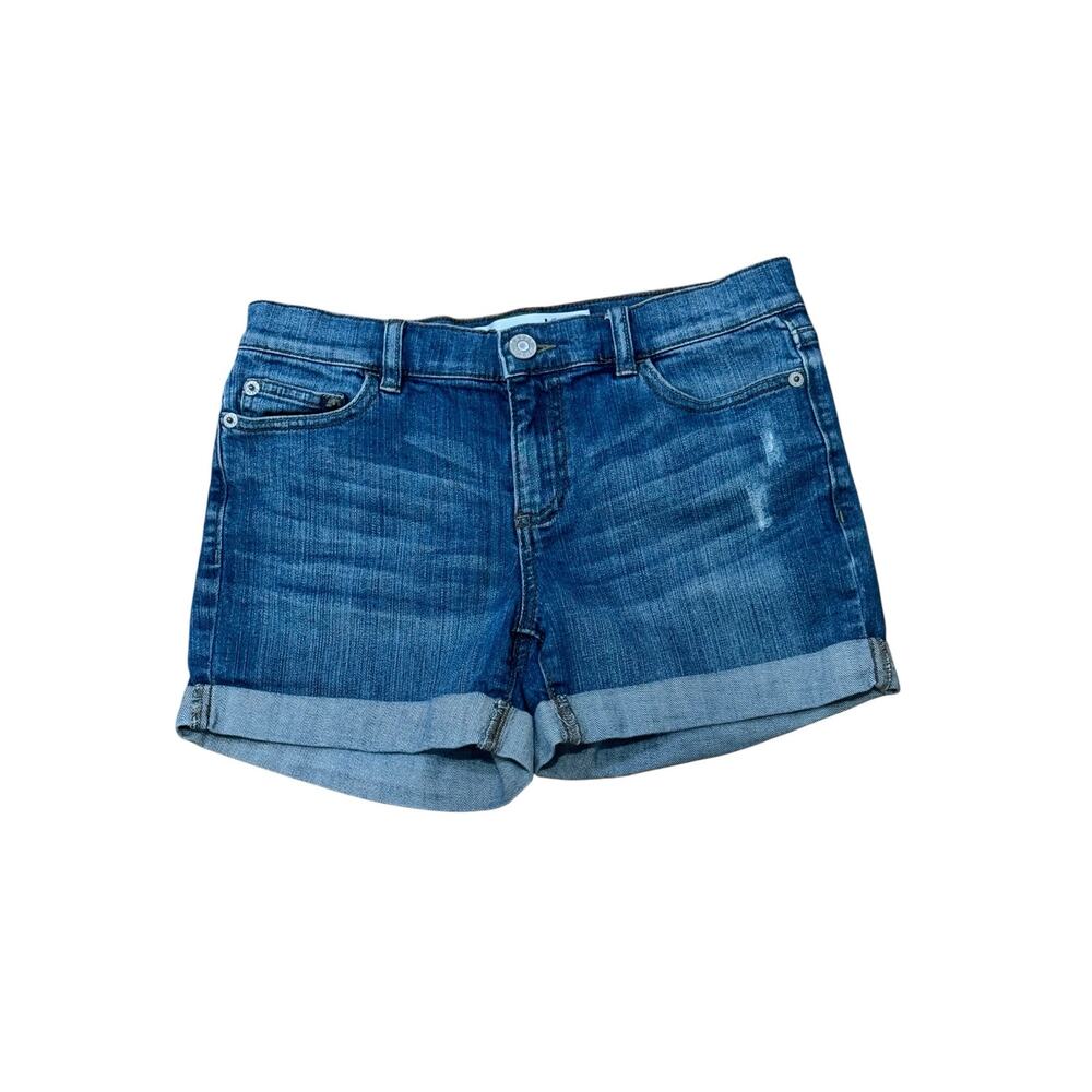 Joe Fresh Cuffed Denim Jean Shorts Stretch Sz 0